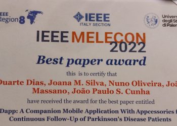 Scientific paper on the development of PDapp, the Application for iHandU, won the Best Paper Award at IEEE MELOCON 22